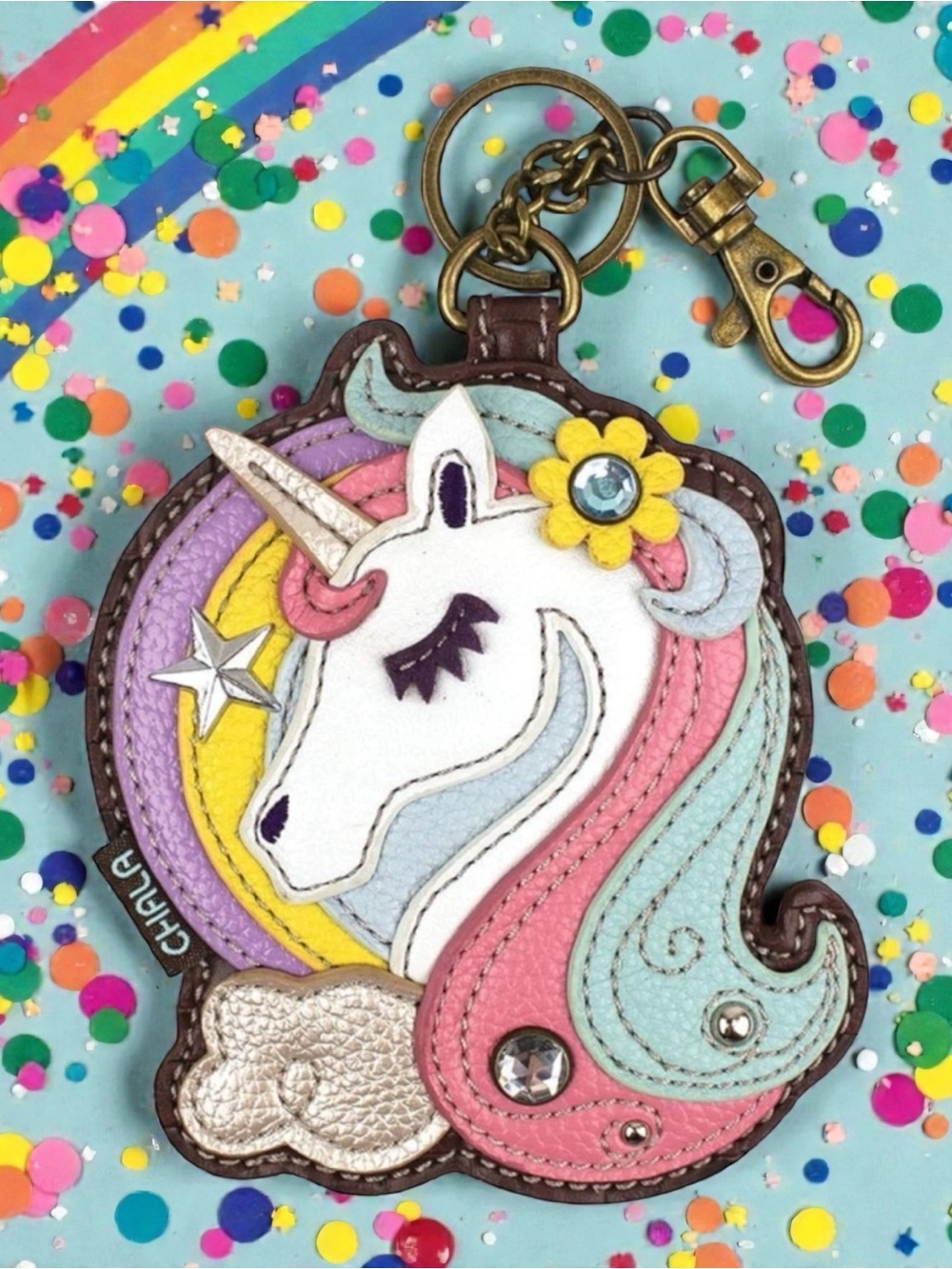 Chala Unicorn Bag Charm/Coin Purse - Picture 3 of 5